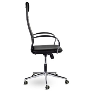 Кресло компьютерное Brabix Premium Pilot EX-610 CH (хром, кожзам, черное) 532418 в Серпухове - предосмотр 1