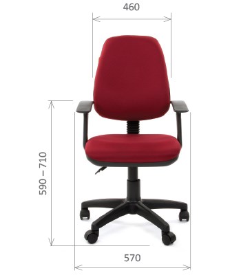 Кресло CHAIRMAN 661 Ткань стандарт 15-11 красная в Москве - изображение 1
