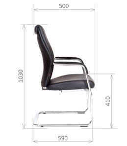 Офисное кресло CHAIRMAN Vista V Экокожа премиум черная в Одинцово - предосмотр 2