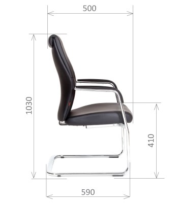 Офисное кресло CHAIRMAN Vista V Экокожа премиум черная в Химках - изображение 2