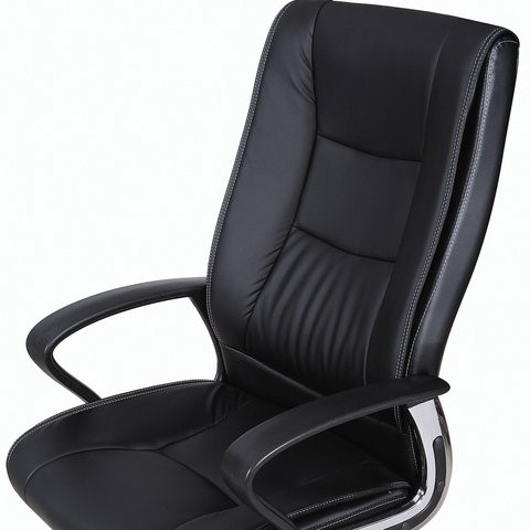 Кресло офисное Brabix Forward EX-570 (хром, экокожа, черное) 531837 в Москве - изображение 4