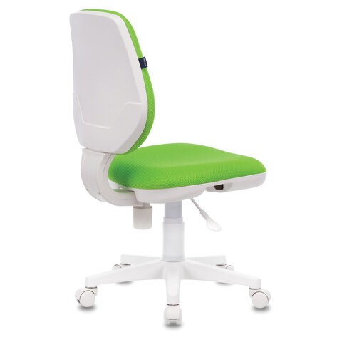 Офисное кресло Brabix Fancy MG-201W (без подлокотников, пластик белый, салатовое) 532414 в Москве - изображение 3