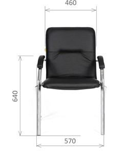 Кресло офисное CHAIRMAN 850 Экокожа Terra 118 черная в Одинцово - предосмотр 1