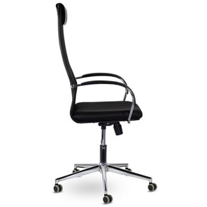 Офисное кресло Brabix Premium Pilot EX-610 CH (хром, ткань-сетка, черное) 532417 в Одинцово - предосмотр 1