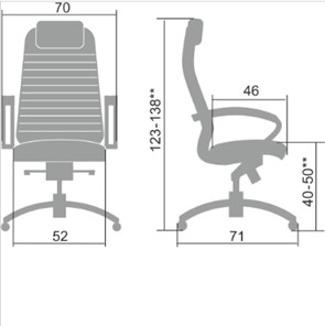 Офисное кресло Samurai K-1.041 темно-коричневый в Подольске - предосмотр 1