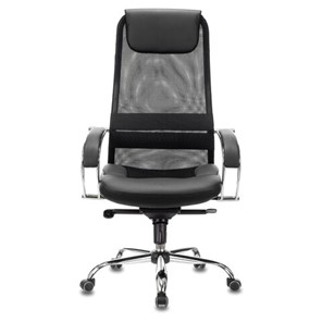 Кресло Brabix Premium Stalker EX-609 PRO (хром, мультиблок, ткань-сетка/экокожа, черное) 532416 в Одинцово
