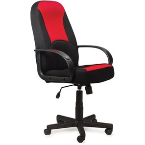 Кресло компьютерное BRABIX "City EX-512", ткань черная/красная, TW, 531408 в Подольске