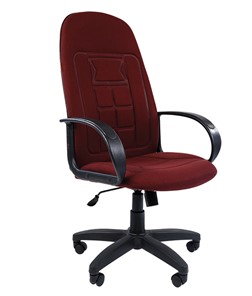 Кресло офисное CHAIRMAN 727 ткань ст., цвет бордо в Москве