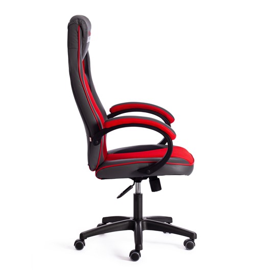 Компьютерное кресло RACER GT new кож/зам/ткань, металлик/красный, арт.13249 в Москве - изображение 1
