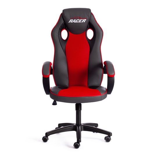 Компьютерное кресло RACER GT new кож/зам/ткань, металлик/красный, арт.13249 в Химках - изображение 5