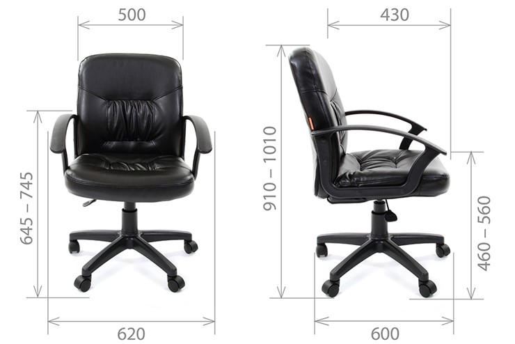 Офисное кресло CHAIRMAN 651 ЭКО черное в Подольске - изображение 3