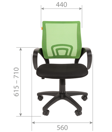 Офисное кресло CHAIRMAN 696 black Сетчатый акрил DW62 черный в Химках - изображение 3