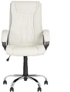 Офисное кресло ELLY (CHR68) экокожа ECO-50, белая в Подольске