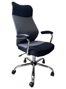 Кресло офисное C168 черный/серый в Москве