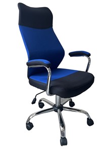 Офисное кресло C168 черный/синий в Серпухове
