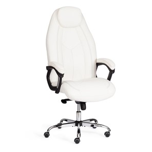 Кресло офисное BOSS Lux, кож/зам, белый, арт.21152 в Одинцово