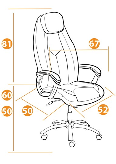 Компьютерное кресло BOSS Lux, кож/зам, черный, арт.21151 в Подольске - изображение 13