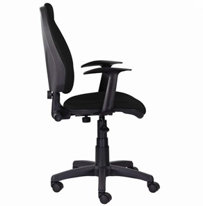 Офисное кресло Brabix Comfort MG-321, регулируемая эргономичная спинка, ткань, черное в Москве - предосмотр 1