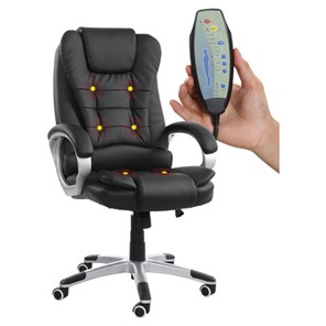 Компьютерное кресло BRABIX "Comfort MS-003", 6 массажных модулей, экокожа, черное, 532521 в Химках
