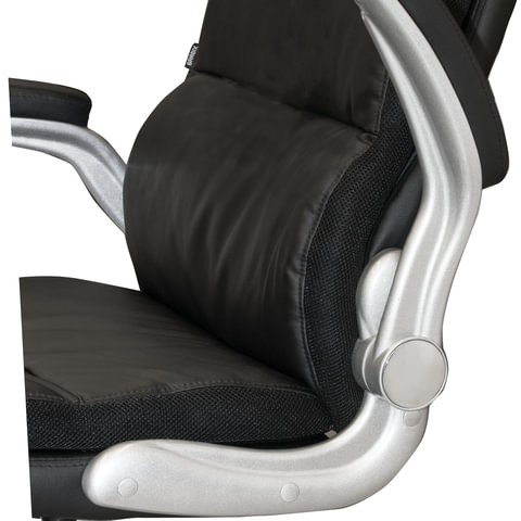 Кресло компьютерное BRABIX "Fregat EX-510", рециклированная кожа, черное, 530863 в Подольске - изображение 6