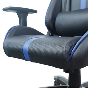 Кресло офисное BRABIX "GT Carbon GM-120", две подушки, экокожа, черное/синее, 531930 в Москве - предосмотр 11