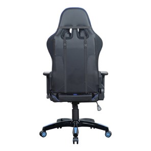 Кресло офисное BRABIX "GT Carbon GM-120", две подушки, экокожа, черное/синее, 531930 в Москве - предосмотр 6