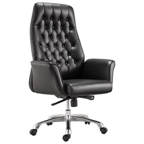 Кресло офисное BRABIX PREMIUM "Legacy EX-750", синхромеханизм, алюминий, экокожа, черное, 532492 в Химках