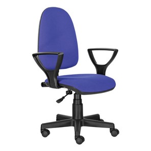 Компьютерное кресло Brabix Prestige Ergo MG-311 (регулируемая эргономичная спинка, ткань, черно-синее) 531876 в Москве - предосмотр