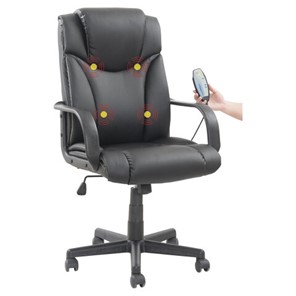 Компьютерное кресло BRABIX "Relax MS-001", 4 массажных модуля, экокожа, черное, 532519 в Химках