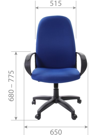 Компьютерное кресло CHAIRMAN 279 TW 11, цвет черный в Москве - изображение 4