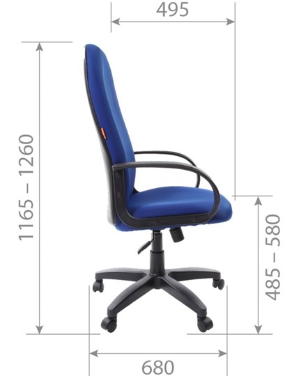 Компьютерное кресло CHAIRMAN 279 TW 11, цвет черный в Подольске - изображение 5