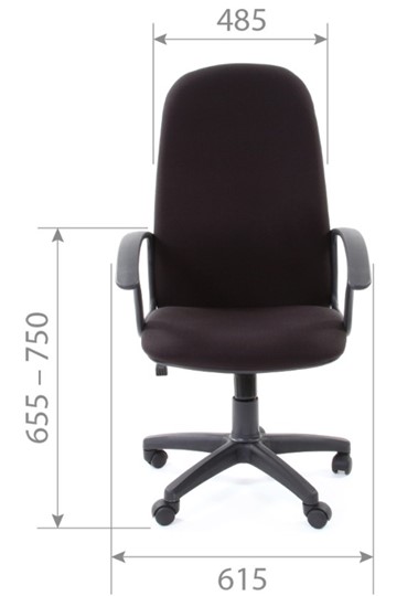 Кресло компьютерное CHAIRMAN 289, ткань, цвет серый в Москве - изображение 3