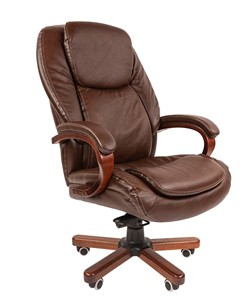 Кресло офисное CHAIRMAN 408, коричневый в Москве - предосмотр