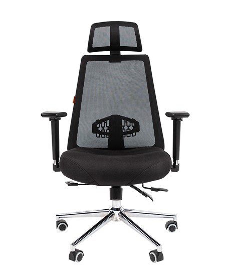 Офисное кресло CHAIRMAN 535 LUX сетчатый акрил черный / полиэстер черный в Подольске - изображение 1