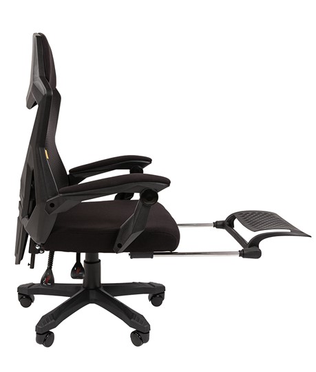 Компьютерное кресло CHAIRMAN 571 с подставкой для ног , Сетчатый акрил черный / Полиэстер черный в Подольске - изображение 3