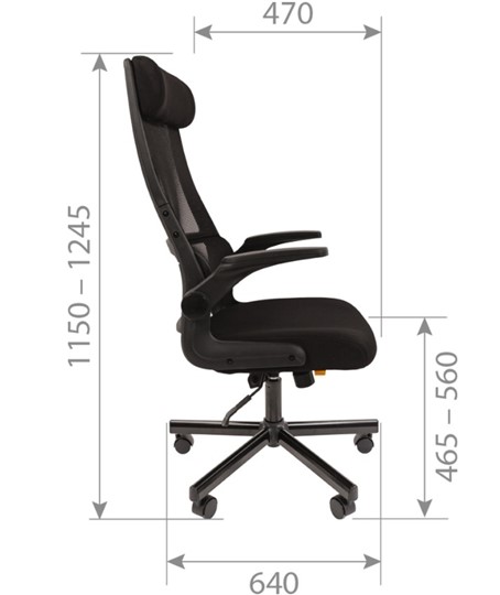Компьютерное кресло CHAIRMAN 575, черное в Москве - изображение 7