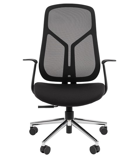 Компьютерное кресло CHAIRMAN 588 Сетчатый акрил черный / Ткань полиэстер черный в Москве - изображение 1