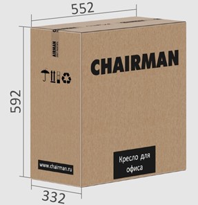 Кресло CHAIRMAN 681 Ткань C-3 черное в Подольске - предосмотр 5