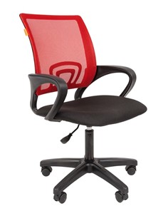 Кресло офисное CHAIRMAN 696 black LT, красное в Одинцово