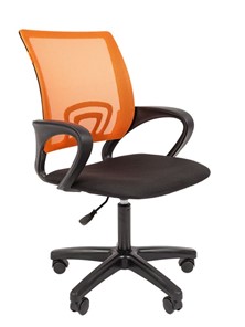 Компьютерное кресло CHAIRMAN 696 black LT, оранжевый в Химках