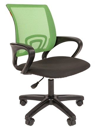 Кресло офисное CHAIRMAN 696 black LT, зеленое в Москве - изображение