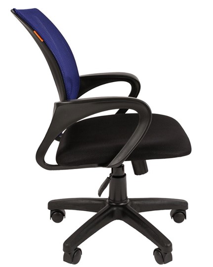 Компьютерное кресло CHAIRMAN 696 black Сетчатый акрил DW61 синий в Подольске - изображение 2