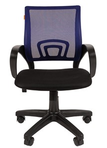 Компьютерное кресло CHAIRMAN 696 black Сетчатый акрил DW61 синий в Одинцово - предосмотр 1