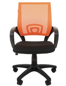 Компьютерное кресло CHAIRMAN 696 black Сетчатый акрил DW66 оранжевый в Химках - предосмотр 4