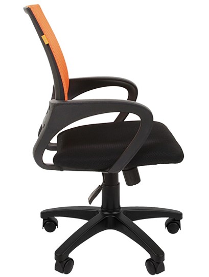 Компьютерное кресло CHAIRMAN 696 black Сетчатый акрил DW66 оранжевый в Химках - изображение 5