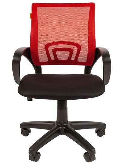 Кресло CHAIRMAN 696 black Сетчатый акрил DW69 красный в Одинцово - изображение 4