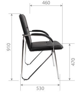Офисное кресло CHAIRMAN 851 экокожа черная (2 шт. в комплекте) в Москве - предосмотр 4