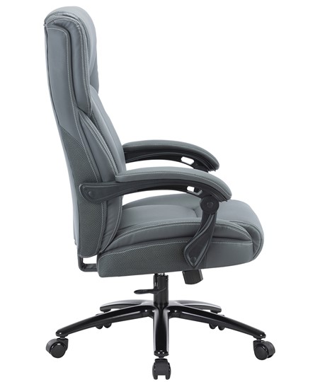 Компьютерное кресло CHAIRMAN CH415 эко кожа серая в Одинцово - изображение 2