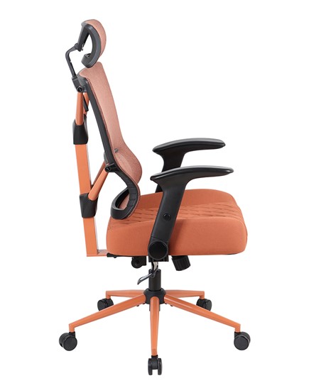 Компьютерное кресло CHAIRMAN CH566 сетчатый акрил оранжевый / полиэстер оранжевый в Москве - изображение 2