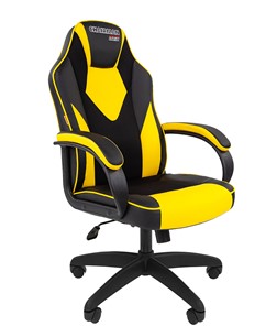 Кресло CHAIRMAN GAME 17, цвет черный /желтый в Химках